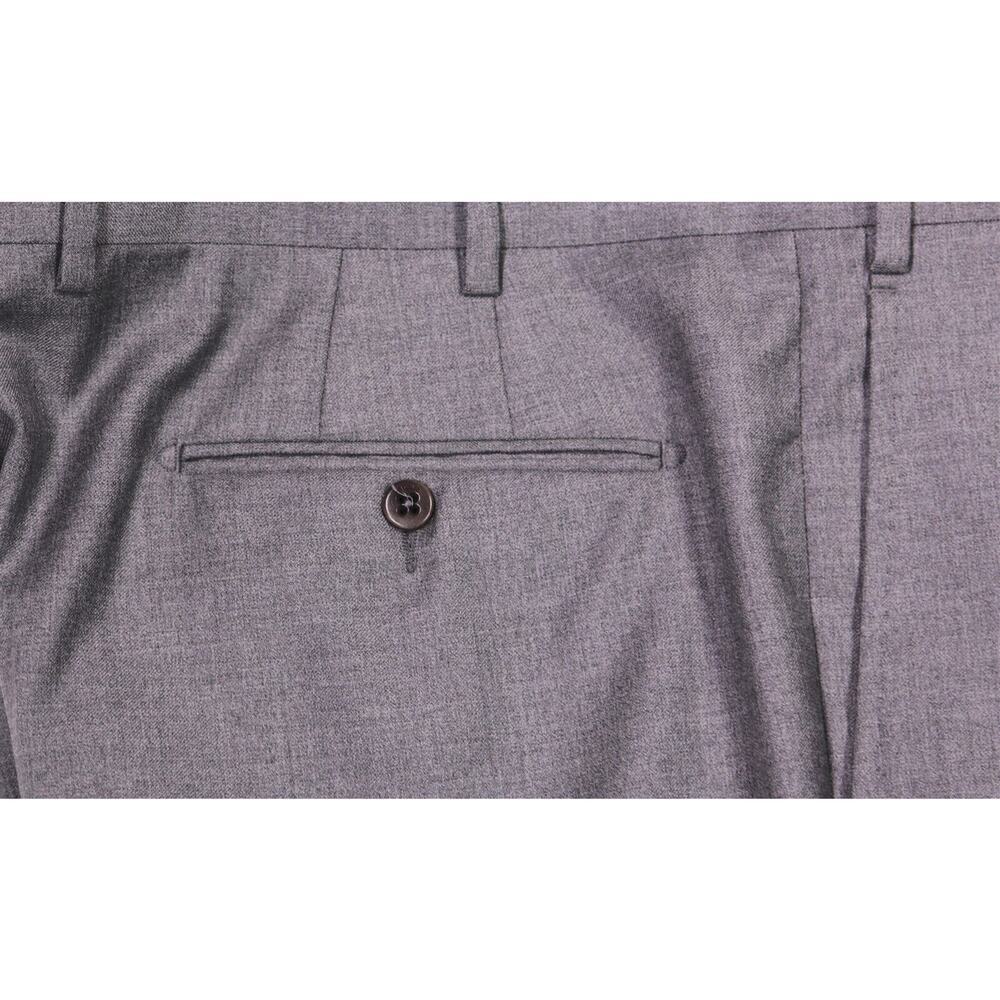 Zanella Current Devon Model Gray Flat Front Wool … - image 3